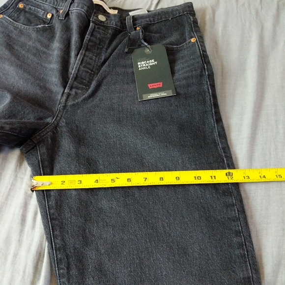 Levi's Ribcage Jeans Black Feeling Cagey - Picture 6 of 12
